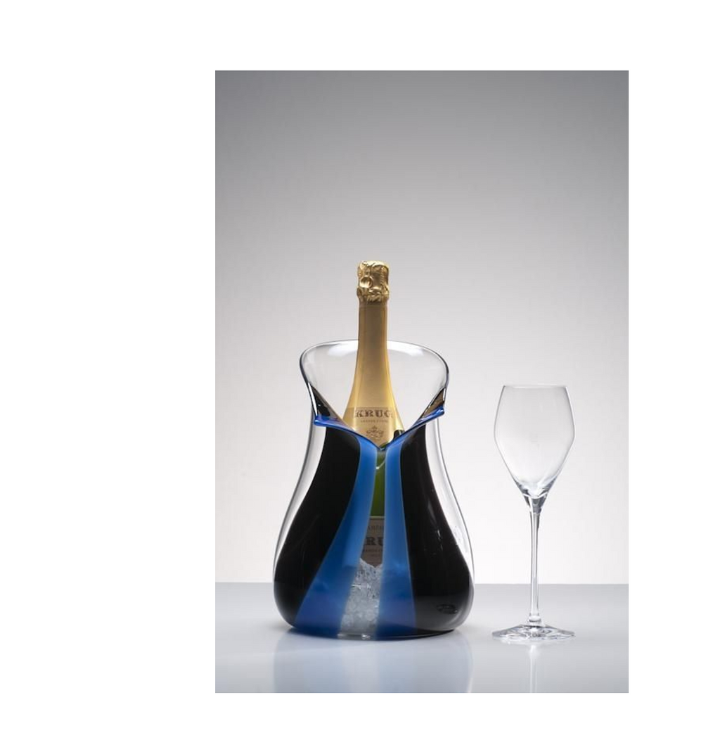奥地利 Riedel手工水晶香槟桶 （蓝色）Riedel Champagne Cooler (Blue）
