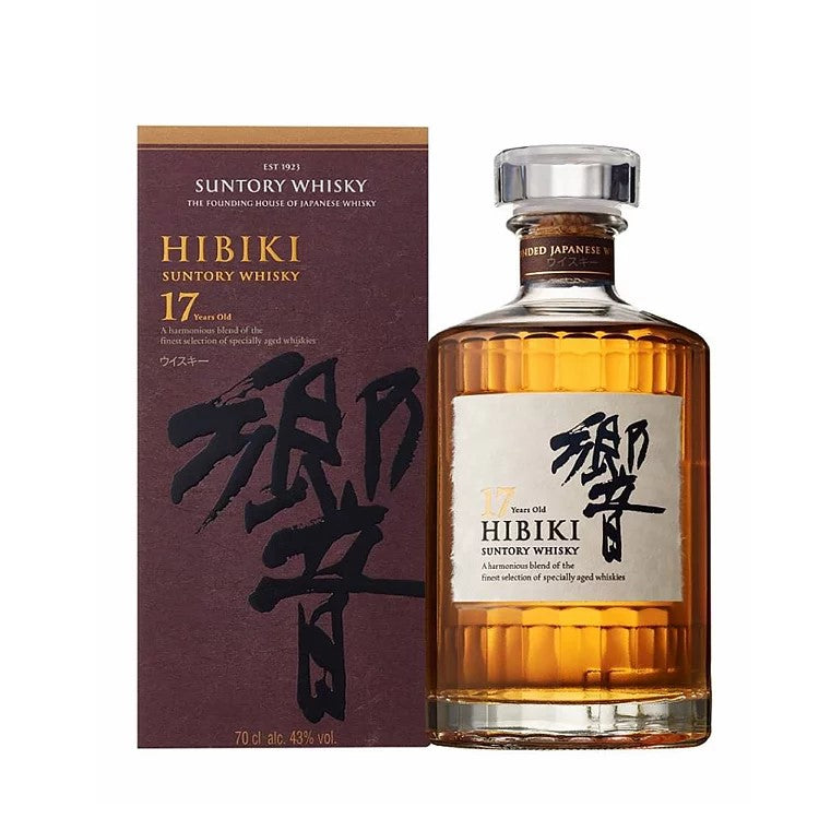 三得利响17年日本调和威士忌 700 ml Suntory Hibiki Aged 17 Years Japanese Blended Whisky  700ml（含盒）