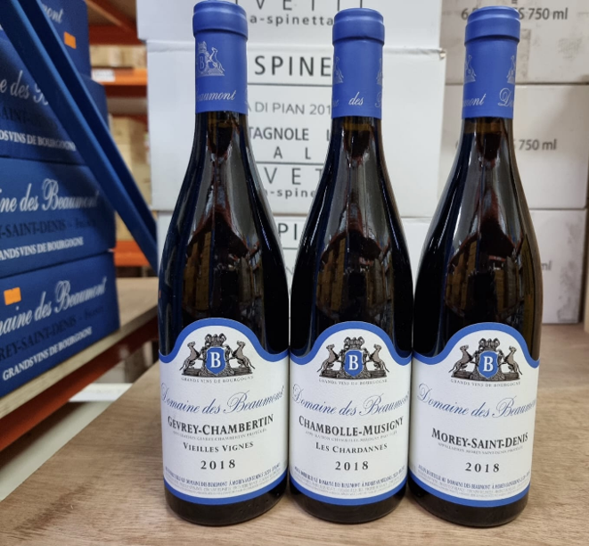 2018 法国勃艮第顶尖三大名酒村干红葡萄酒 (博蒙特酒庄)三款 Domaine Des Beaumont, Burgundy, France,3 bottles